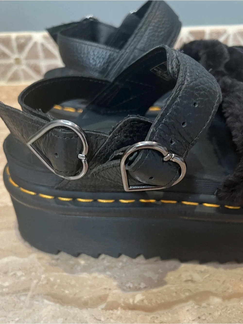 Dr. Martens Voss Quad Platform Sandals - Sz 7